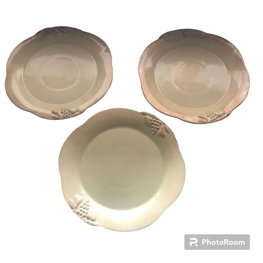 Set of 3 Madeira Harvest Dijon Gold by Casafina Casa Stone Dinner Plates 11-5/8”